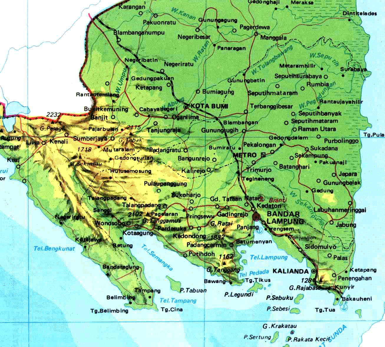 Bandar Lampung regional map