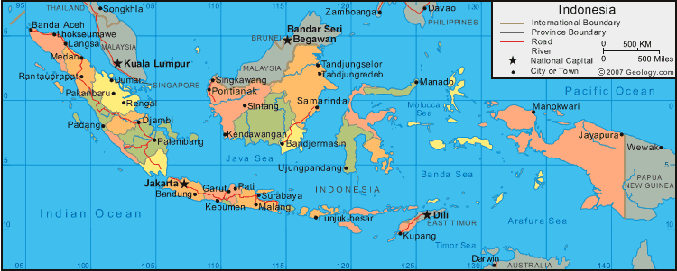 map of indonesia jakarta