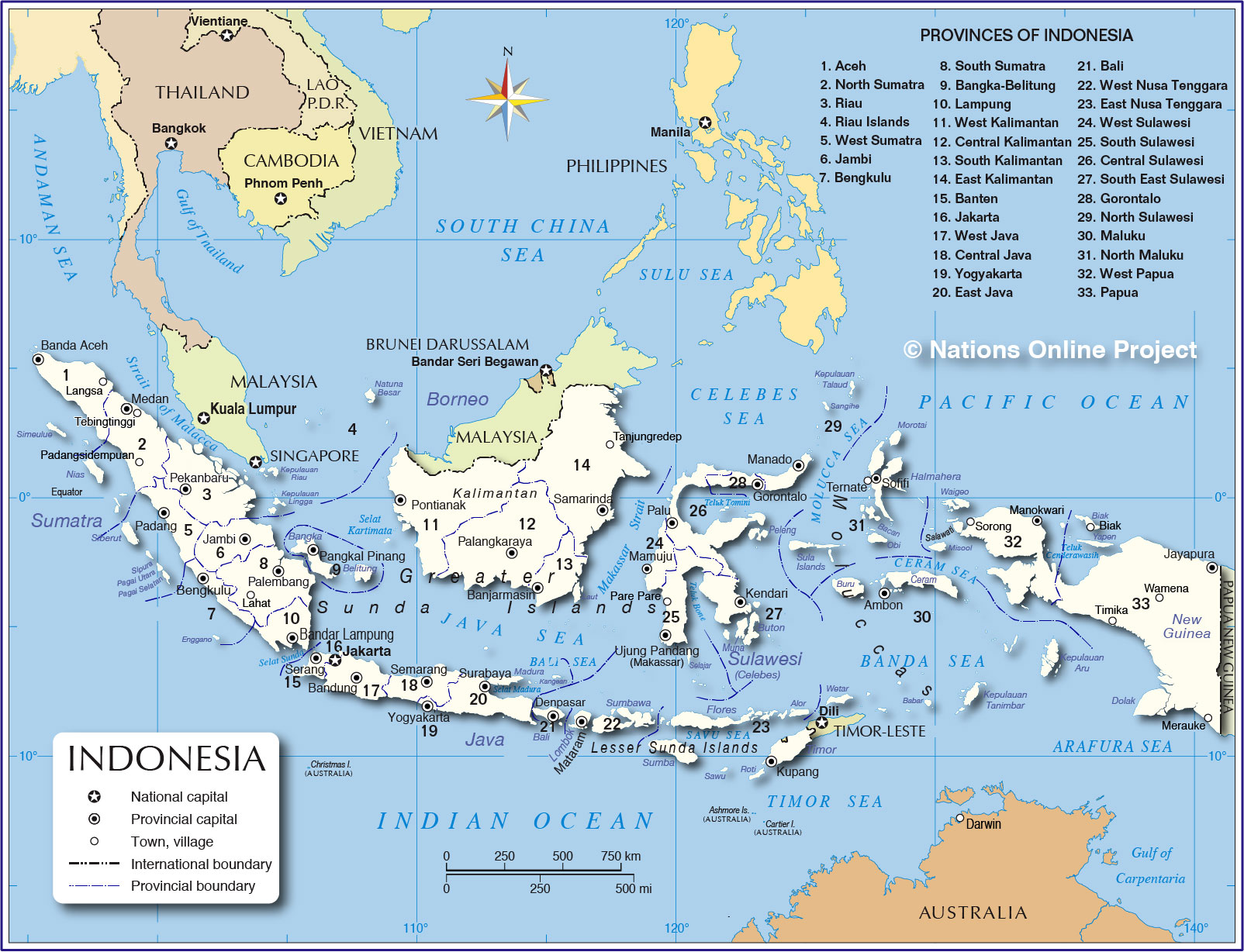 indonesia administration map Makassar