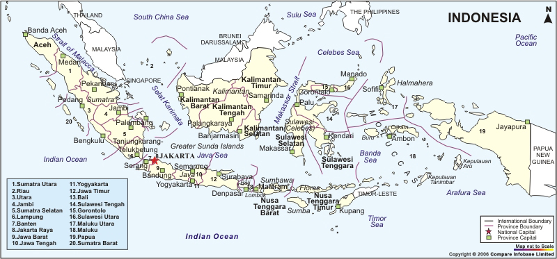 map of indonesia
