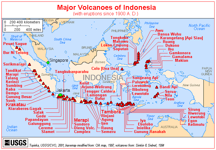 map of indonesia volcanoes