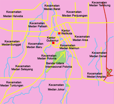 medan center map