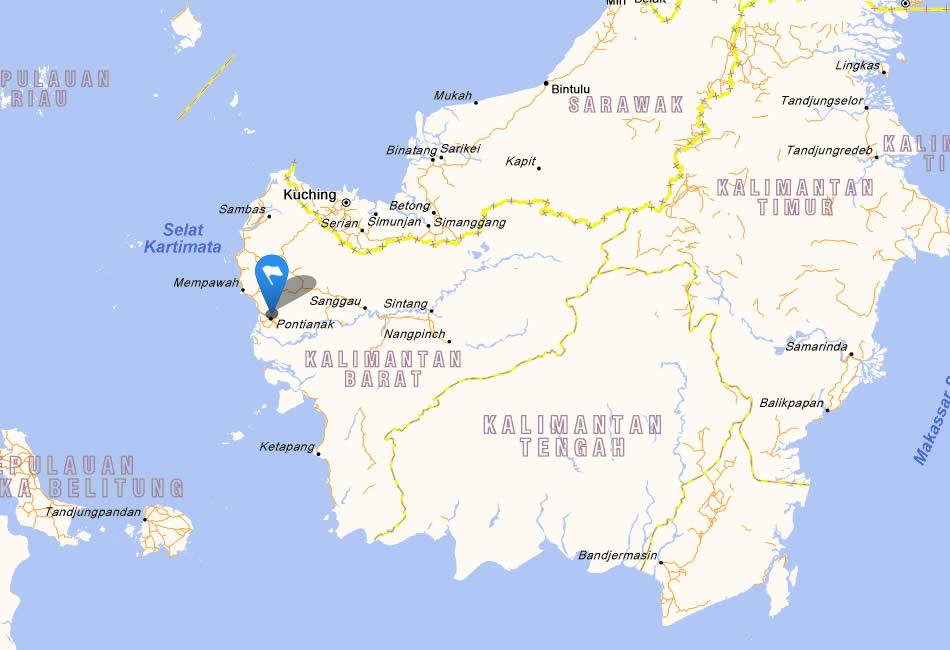 Pontianak Map and Pontianak Satellite Image