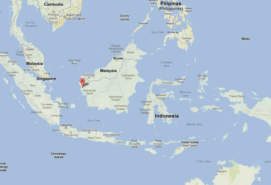 map of Pontianak indonesia