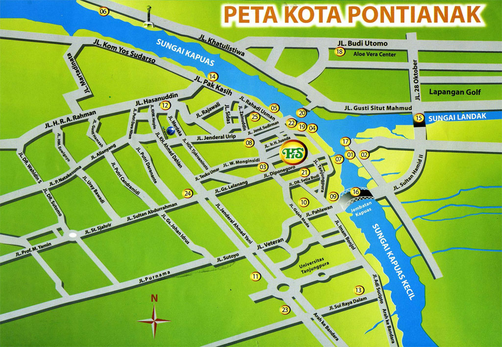 peta kota Pontianak map