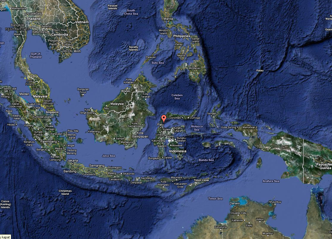 satellite image of indonesia