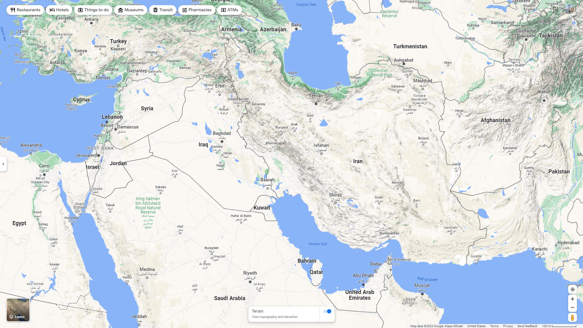 iran political map