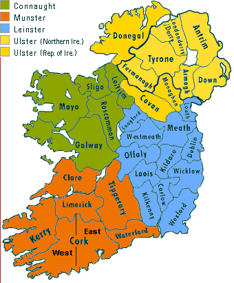 Cork map ireland