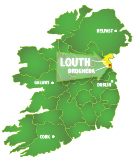 Ireland Map Drogheda