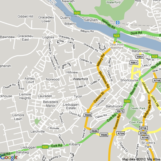 Waterford Ireland Map