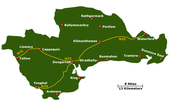 map of Waterford