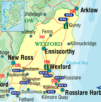 area map of wexford