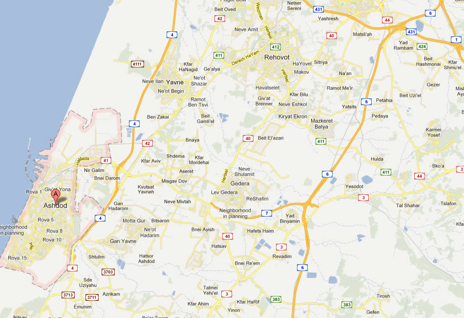 map of Ashdod