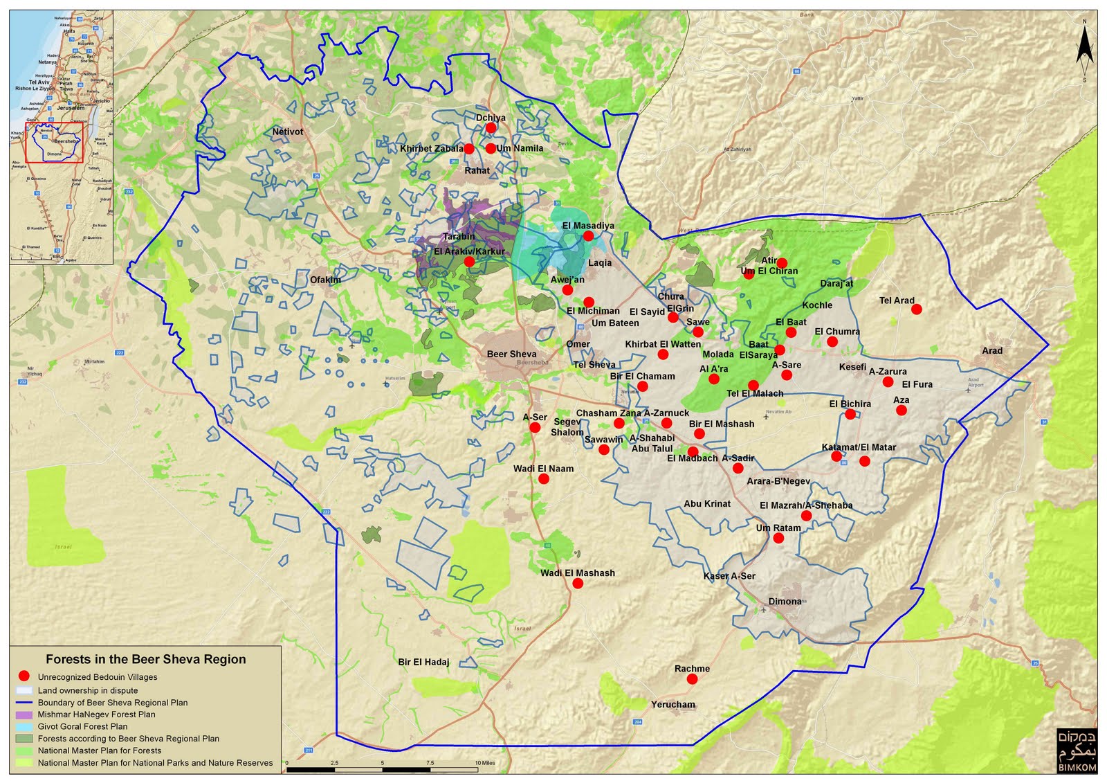 Beer Sheva Map 