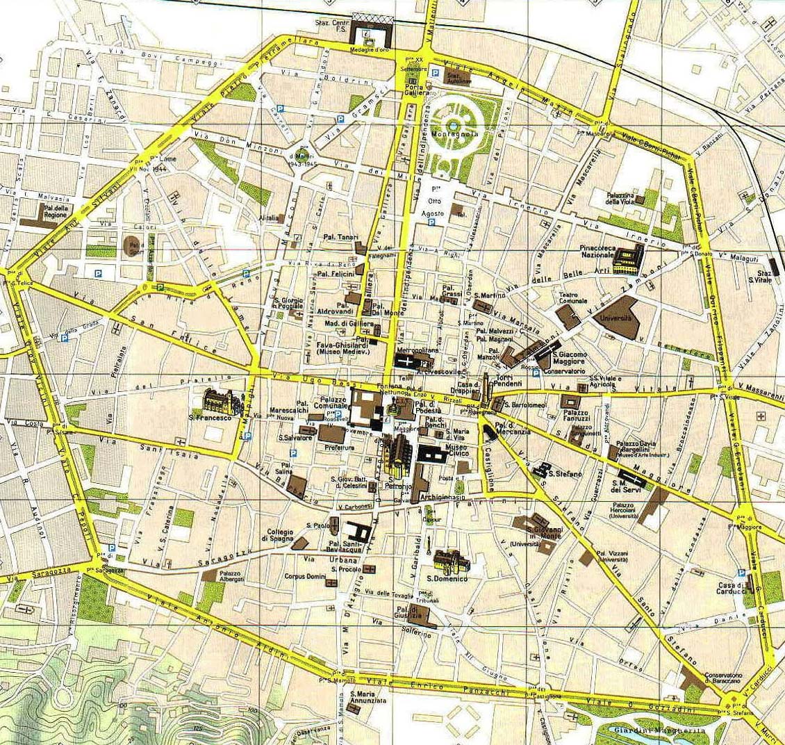 Bologna historical map