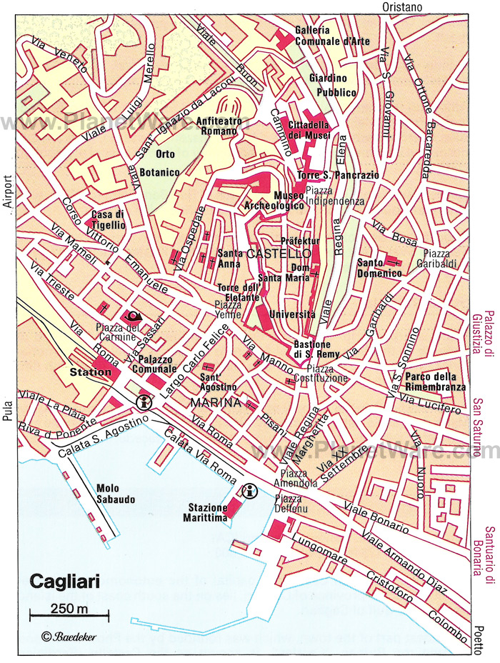 Mappa Di Cagliari Citt Mappa Della Citt Metropolitana Di Cagliari 