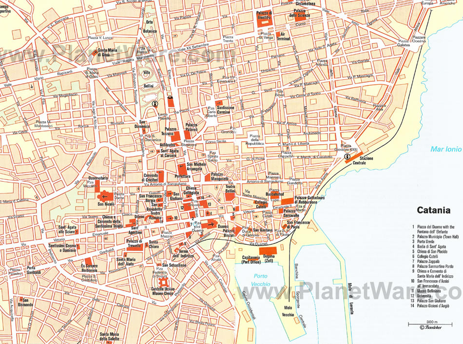Editel Srl Catania Map 421 Catania Sicily Stock Vectors And Vector Art