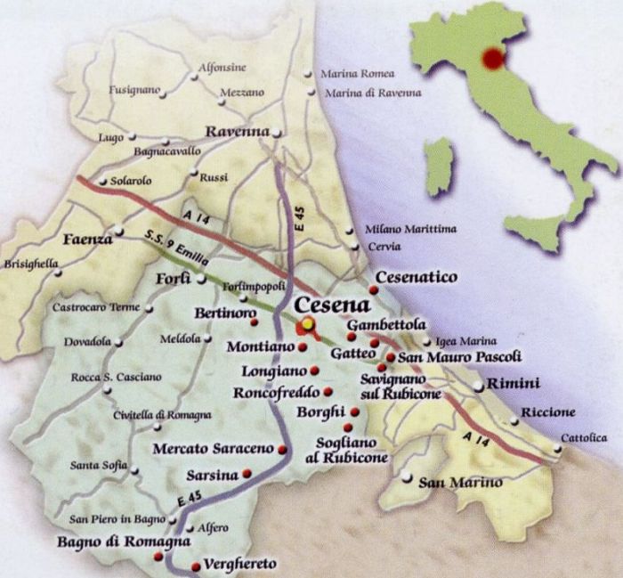Cesena map