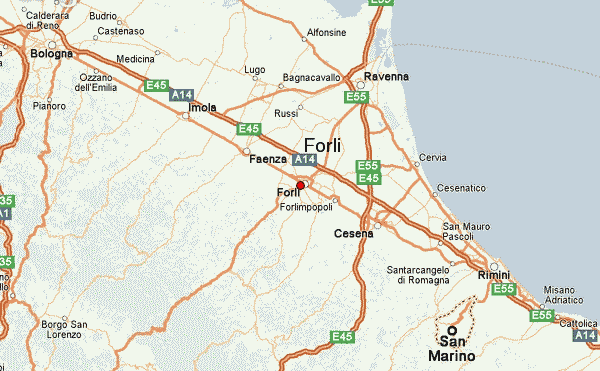 Forli road map