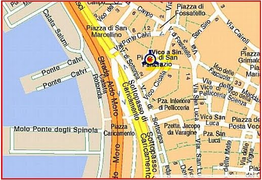 Genoa downtown map