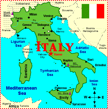 Italy color map