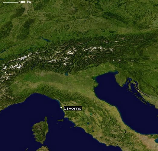 Livorno satellite image
