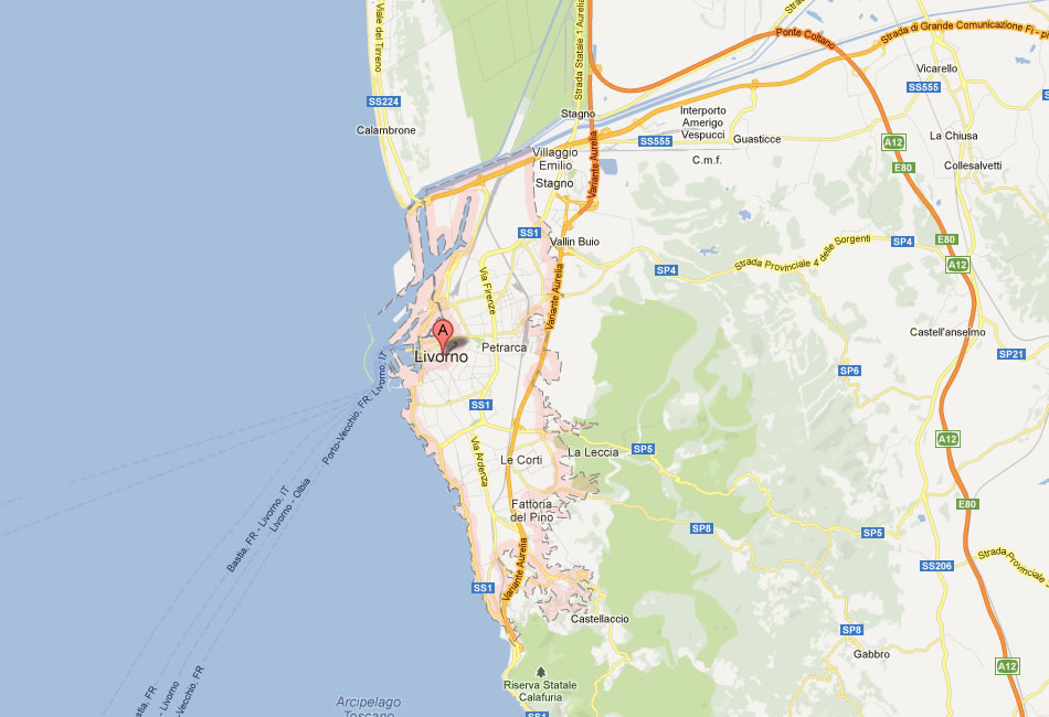 Ervaringen Autoslaaptrein Livorno Italy Map