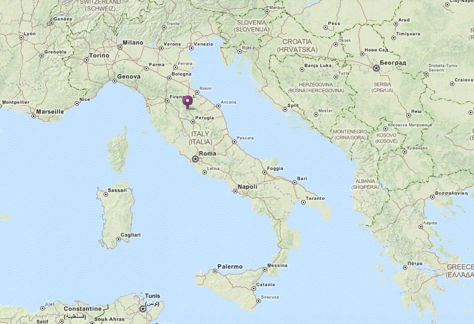 map of italy