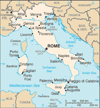 maps of italy