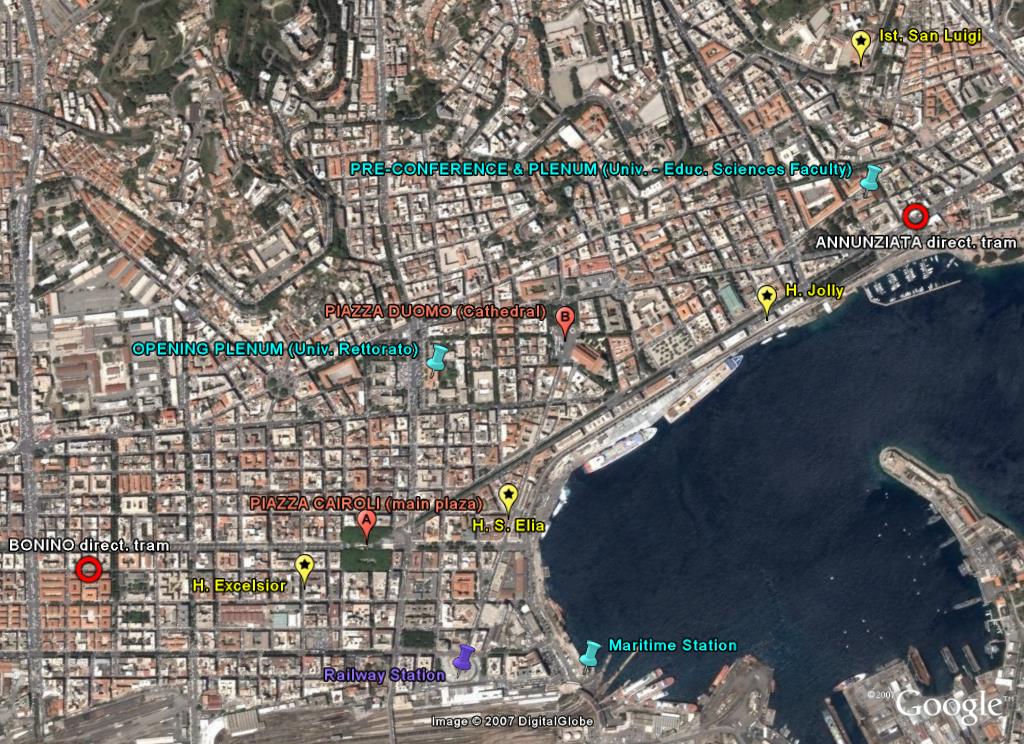 Messina downtown map