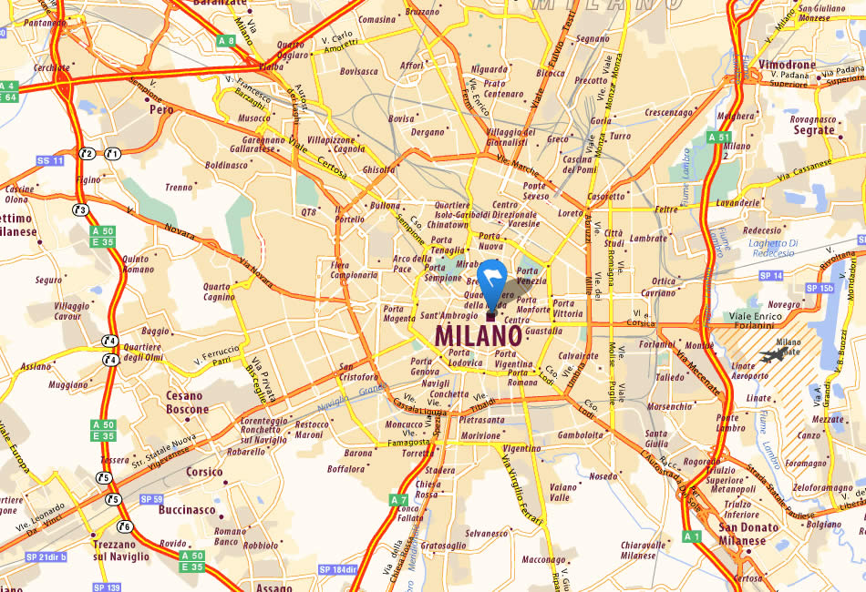map milan