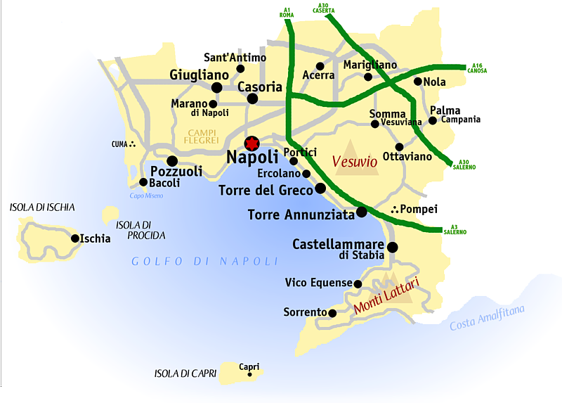 napoli city map