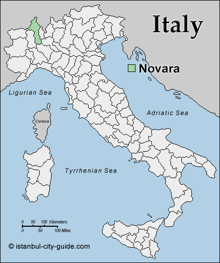italy novara map