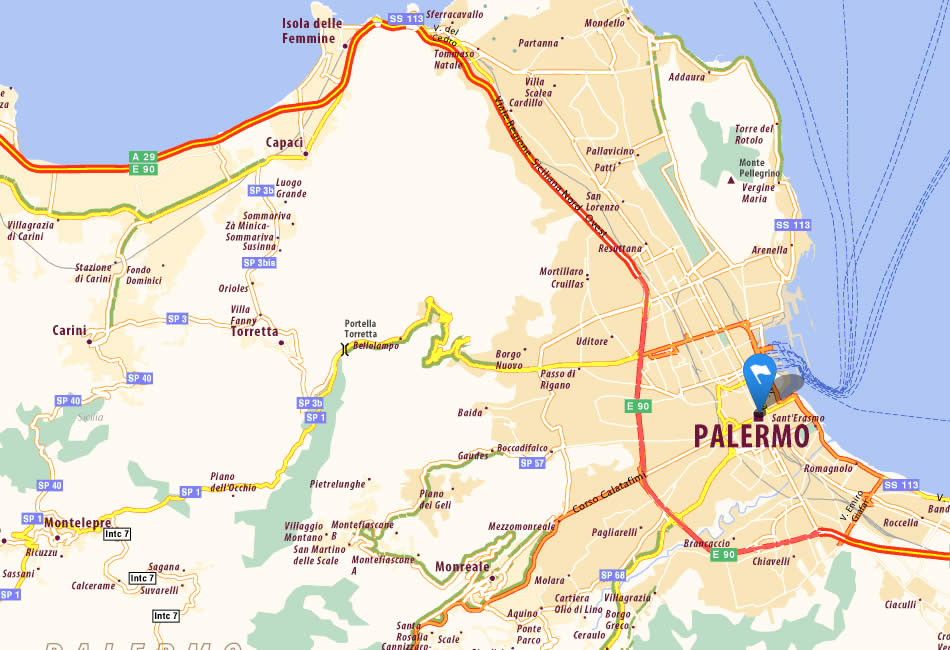 palermo map