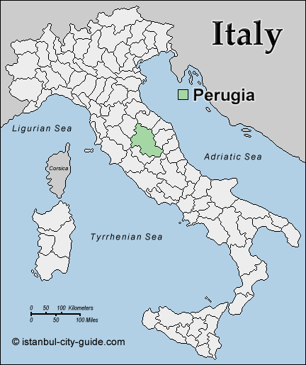 italy perugia map