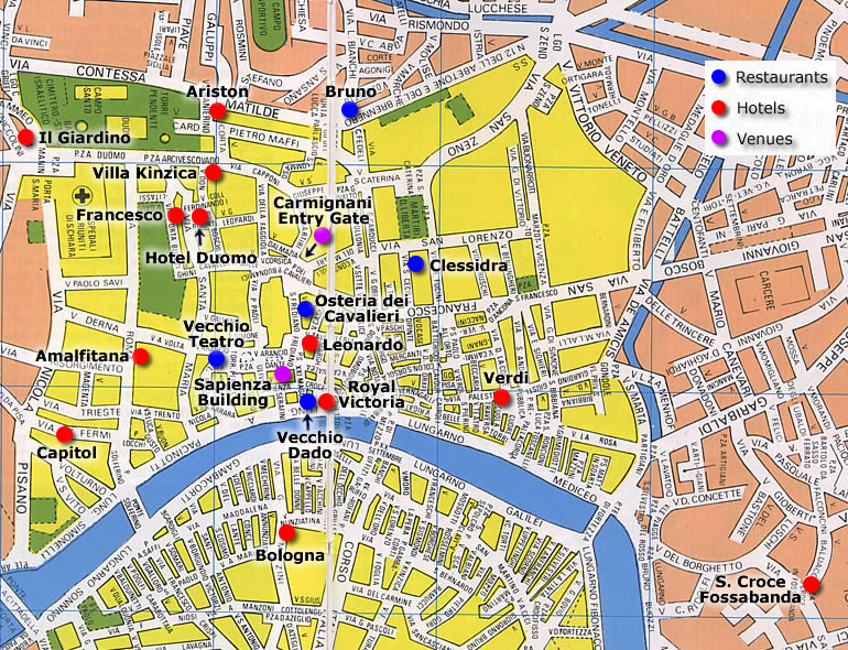 Tourist Map Of Pisa