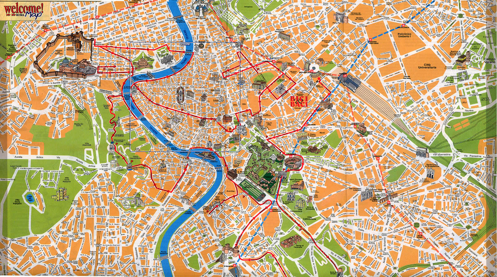 Roma Map And Roma Satellite Image