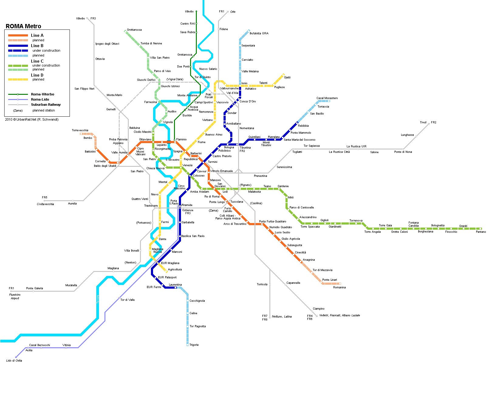 roma metro map