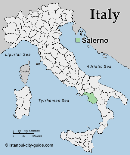 italy Salerno map