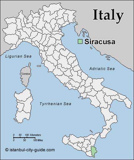 italy Siracusa map