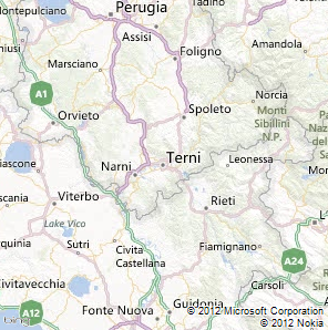 Terni map
