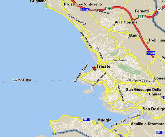 Trieste Map And Trieste Satellite Images Trieste Map And Trieste Satellite Images