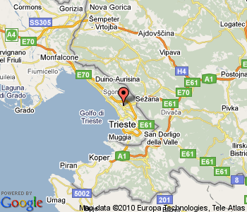 Trieste province map