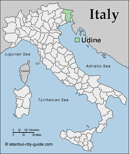 italy udine map