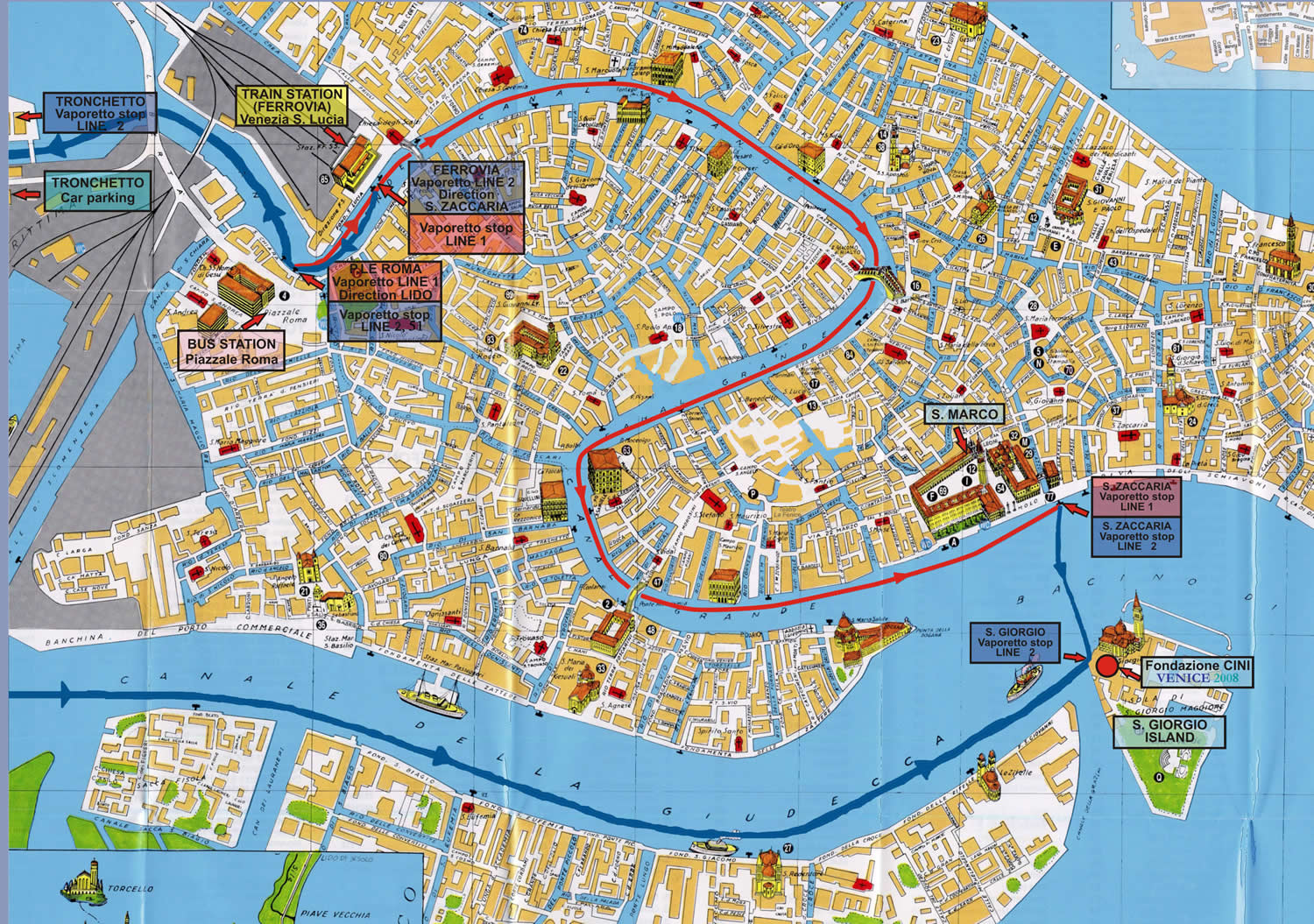 Venice museum Map