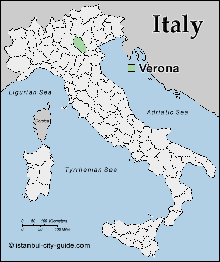 italy Verona map