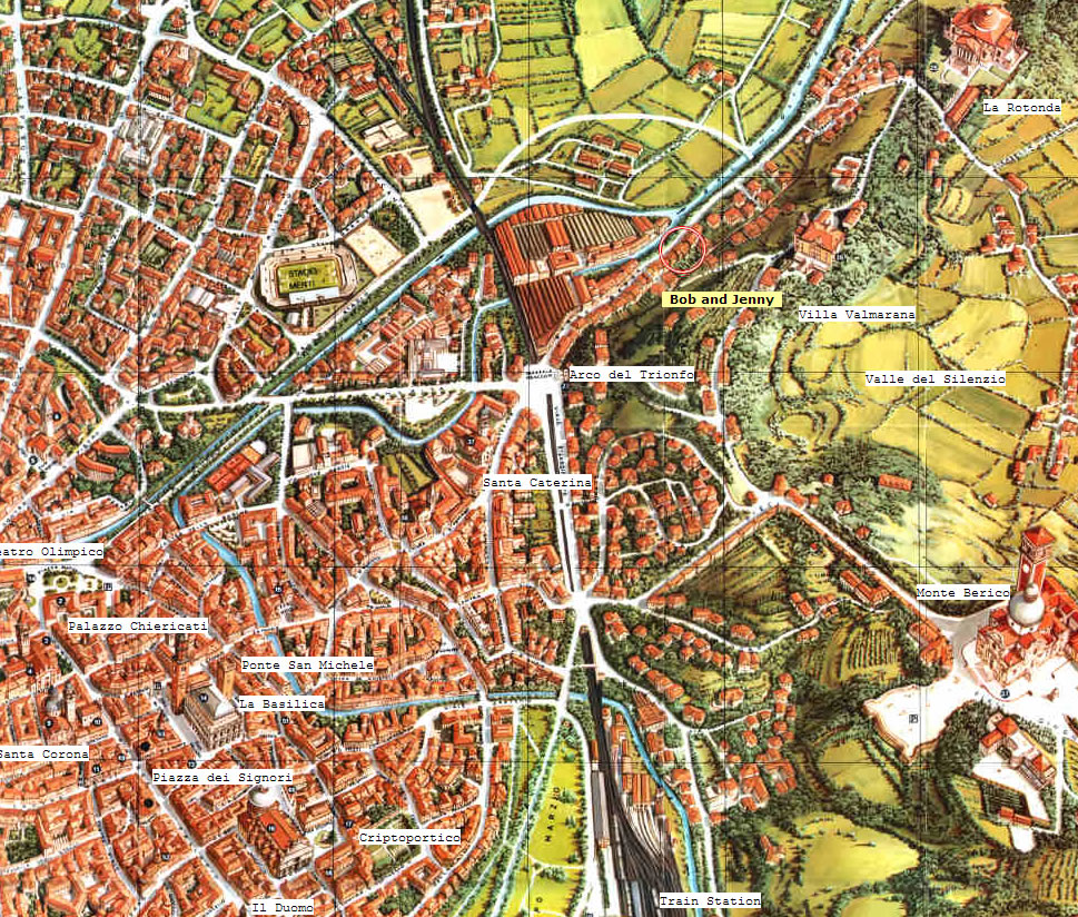 Vicenza satellite map
