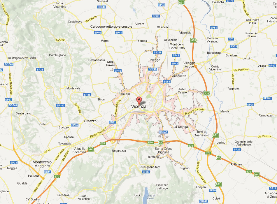 Oligenesi Vicenza Italy Map