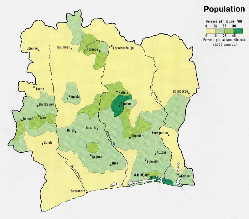 ivory coast population abidjan 1972