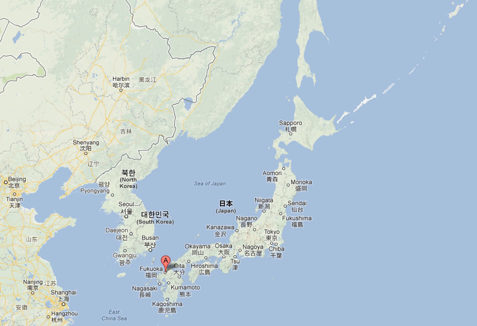 map of Fukuoka japan